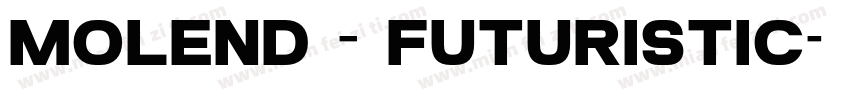 Molend – Futuristic字体转换